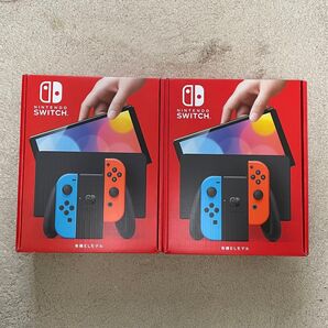 【新品】任天堂 Nintendo Switch 本体 有機EL ネオンブルー ネオンレッド ニンテンドースイッチ 2台セット