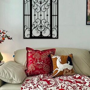 壁飾り アンティーク調 アイアンウォールデコ インテリア オシャレ