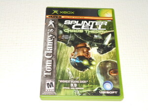 xbox*TOM CLANCY'S SPLINTER CELL CHAOS THEORY overseas edition * box attaching * instructions attaching * soft attaching 