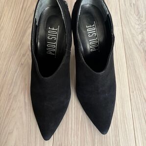 POOL SIDE プールサイド ビジューブーティー ブラック 22cm