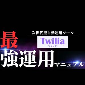次世代型Twitter自動運用ツールTwilia(ツイリア)のこ紹介+ツイリア最強運用マニュアル ておてお