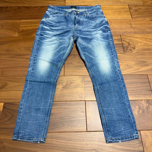 ナノユニバース別注 Lee リー デニムパンツ ジーンズ テーパード アンクル丈