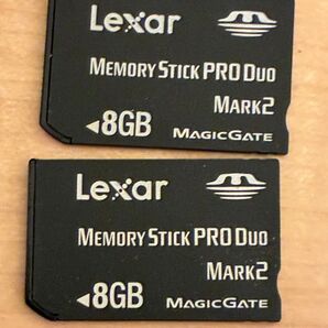 Lexar Memory Stick PRO Duo 8GB 2枚セット 動作確認済み PSP プレイステーションポータブル