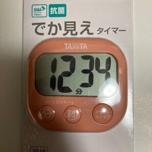 TANITA でか見えタイマー TD-429 コーラルピンク