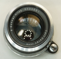 ドイツ製 Carl Zeiss Jena Sonnar 4/135 Exakta 73NB-001 Q1 レザー 白文字 60年代_画像4