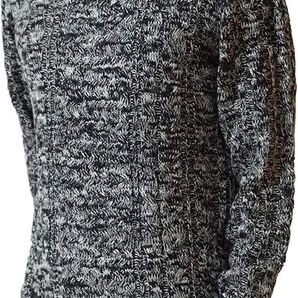 s3 セーター 厚手 新品 未使用 メンズ グレー 秋 冬物 暖かい XL 防寒 Uネック