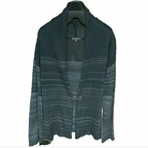 nano・universe ナノ・ユニバース カーディガン ニット セーター ショールカラー ブラック 黒 グレー 羽織り メンズ