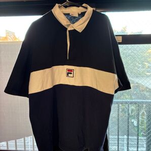 引越し整理 FILA おしゃれな 半袖ポロシャツ ロゴ刺繍 フィラ