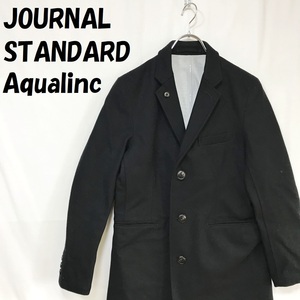 【人気】JOURNAL STANDARD AQUALINC/ジャーナルスタンダード アクアリンク チェスターコート ジャケット 生地硬め サイズS/S1068