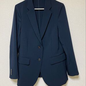 ユニクロ 感動ジャケット UNIQLO ネイビー レディースS