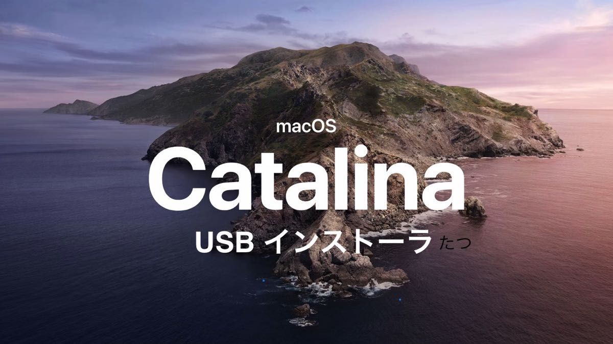 macOS Catalina USB インストーラー 起動ディスク 10.15.7