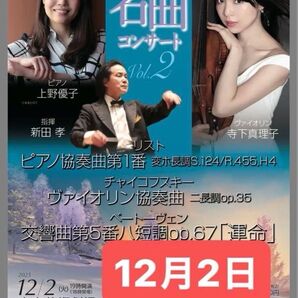 東京21世紀管弦楽団 クラシックコンサート 管弦楽 名曲コンサート 東京芸術劇場 B席 チケット クリスマス 12月2日