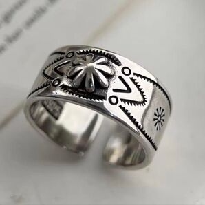 エスニックデザイン シルバーリング【925刻印有】