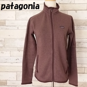 【人気】patagonia/パタゴニア ニットフリース ジップジャケット 胸タグ ブラウン サイズS レディース/8610