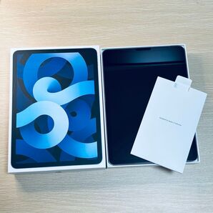 iPad Air4 第4世代 10.9 Wi-Fi 64GB スカイブルー 初期化/ロック解除済 容量83%【美品/箱/他付属有】