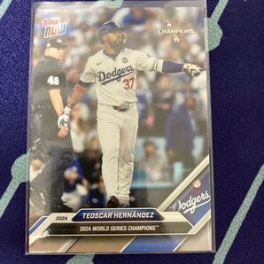 2024 Topps Now Teoscar Hernandez ドジャース ワールドシリーズチャンピオンズ テオスカー