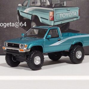 【新品未開封】MASSDI 1/64 TOYOTA HILUX RN80 トヨタ ハイラックス シングルキャブ 4WD 【ブルー】
