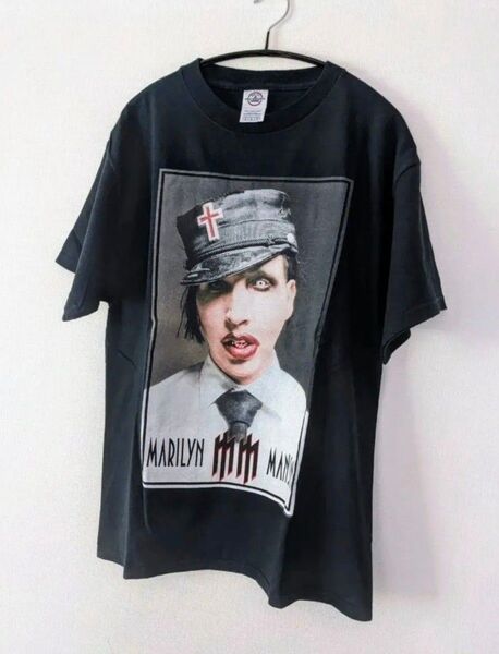 マリリンマンソン ロック バンドTシャツ GOLDEN AGE OF GROTESQUE ビンテージ Tシャツ 黒 美品