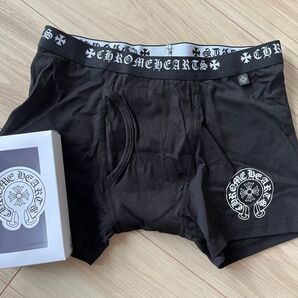 CHROME HEARTS ボクサーパンツ ブラック クロムハーツ 黒x白 M size