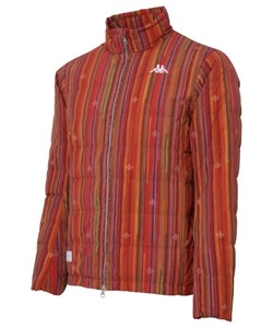  free shipping * new goods * Kappa Kappa ITALIA multi stripe pattern stretch down jacket *(M)*KC852OT01-OR*Kappa GOLF