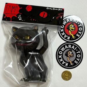 かっこわらい雑貨店 TAMA 黒 タマ ソフビ kakkowarai 創作ソフビ決起集会 新品未開封