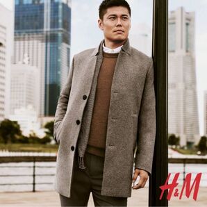 H&M エイチアンドエム チェスターコート 川島永嗣 EUR46S US36S
