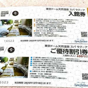 スパラクーア入館券 休日料金不要 お値下げしました!