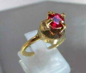 SpecialPriceAntique24KgFMozambiqueRoundNaturalRubyStoneRing