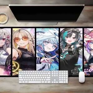 ホロライブ FLOW GLOW(フロウ グロウ) デスクマット マウスパッド