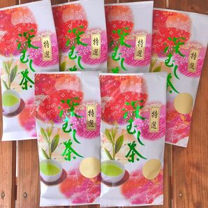 2025年産 新茶 深蒸し茶100g×6袋 深むし茶 カテキン 緑茶 美味しいお茶 Green tea! 静岡県産