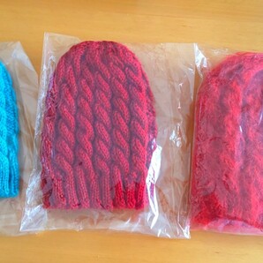 毛糸の帽子☆3点セット