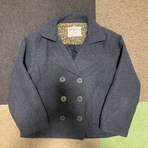 古着 OLIVE des OLIVE オリーブデオリーブ ピーコート 130cm ダークグレー (TORA) Ｐコート グレー 灰色 女の子