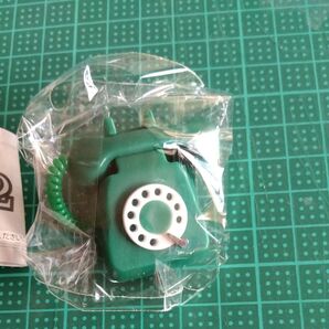 クラシック電話 マスコット 緑 電話