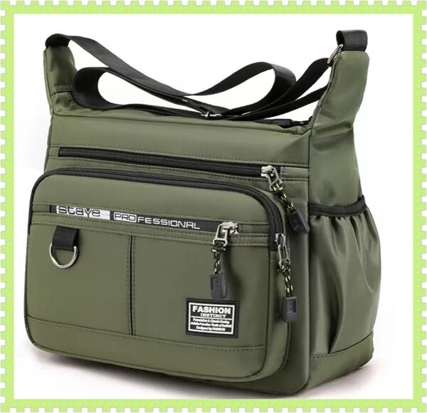 ショルダーバッグ メンズ 大容量 軽量 防水 斜めがけ 肩掛け カバン 多収納 カジュアル 多機能 ボディバッグ ユニセックス