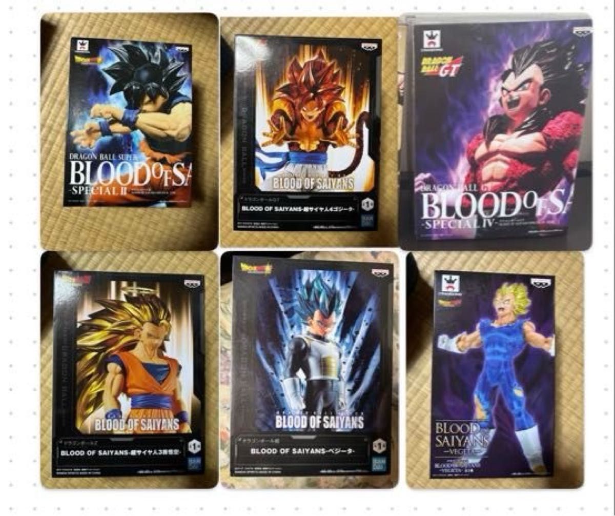 ドラゴンボール　フィギュア 孫悟空 ベジータ　6体セット BLOOD OF SAIYANS ゴジータ