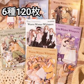 新!J2 暖冬物語 人物ステッカー コラージュ素材PET シール