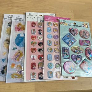 5種類 ディズニープリンセス ウォーターシール ストーン コラボ シール クリスマス ダイソー セリア シール ボンボンドロップ