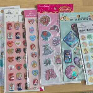 6種類 エポキシシール ストーンシール ポイントシール ディズニープリンセス ぷくっと セボンスター クッションステッカー