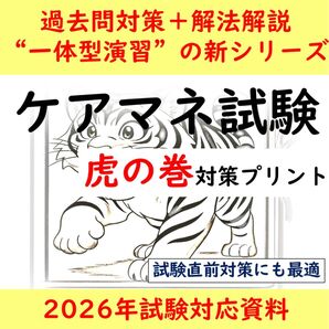 ケアマネ試験 虎の巻シリーズ 対策プリント 2025