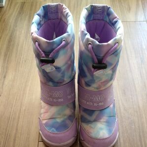 NI-MO ムーンスター スノーブーツ キッズ 19cm パープル系