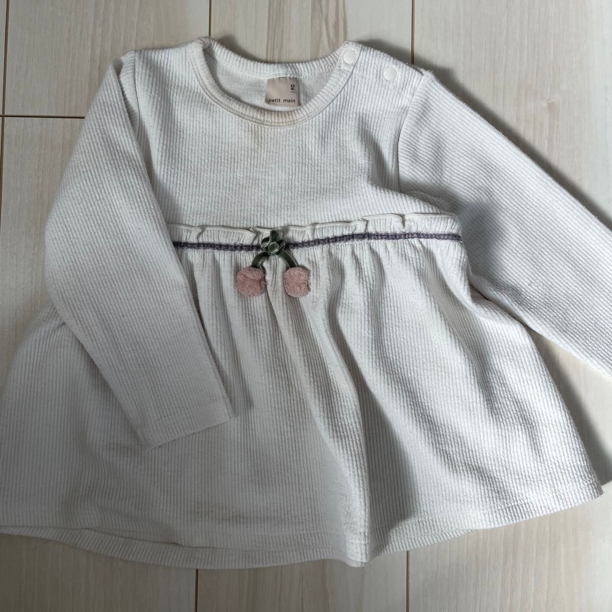 petit main プティマイン チュニック 90cm さくらんぼ