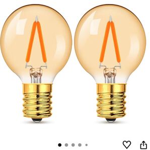 LED電球 G40 ミニボール形 飾り電球 E17口金 電球色 2個入り