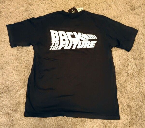 新品 ユニクロ 半袖Tシャツ バックトゥザフューチャー UNIQLO BACK TO THE FUTURE XL ブラック