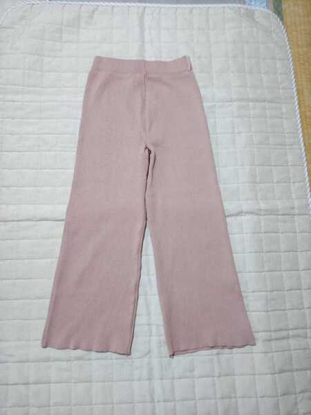 レーヨン ポリエステル ニット パンツ S