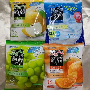 ぷるんと蒟蒻ゼリー オリヒロ ホワイトソーダ・豊水梨・温州みかん・シャインマスカット 群馬県産蒟蒻粉使用 おやつ ダイエット