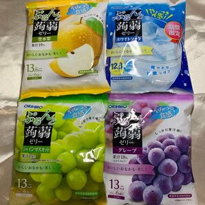 ぷるんと蒟蒻ゼリー オリヒロ ホワイトソーダ・豊水梨・グレープ・シャインマスカット 群馬県産蒟蒻粉使用 おやつ ダイエット