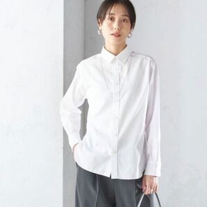 〈手洗い可能〉シップス SHIPS 24SS スーピマ ベーシック シャツ 38 ホワイト