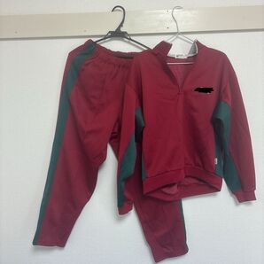 高校指定ジャージ 上下セット レッド グリーン スポーツウェア トレーニングウェア