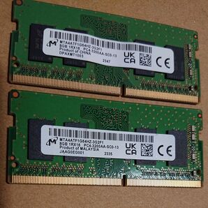 Micron DDR4-3200 8GB x 2 枚 合計 16GB PC4-3200AA ノート PC 用 メモリー