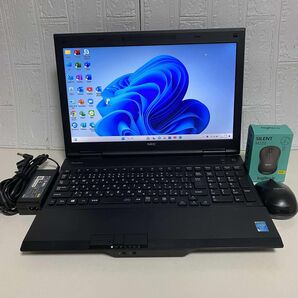 Windows11 オフィス2024年 SSD メモリ8GB NECノートPC ワイヤレスマウス付き